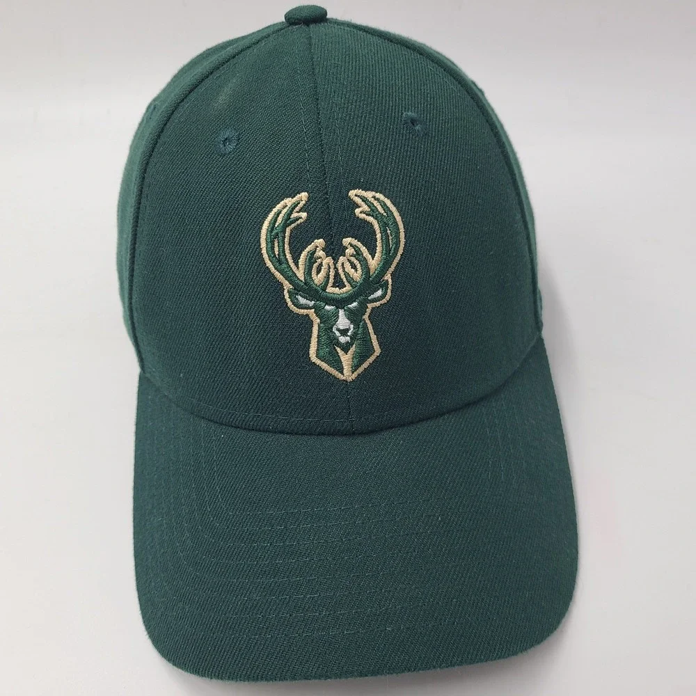 Milwaukee Bucks Hat Adjustable New‎ Era 9Forty Green NBA Basketball Casual Men